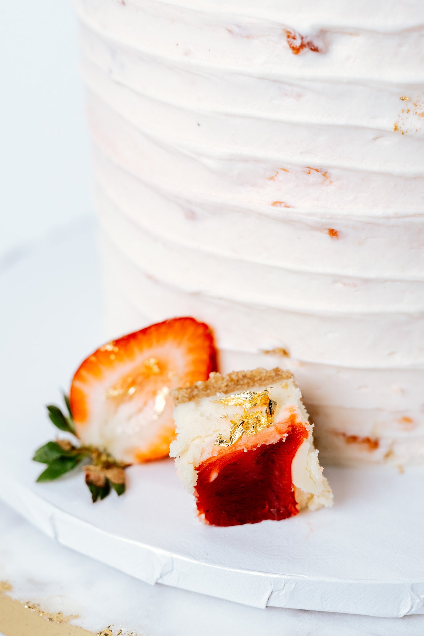 Strawberry Cheesecake Cake