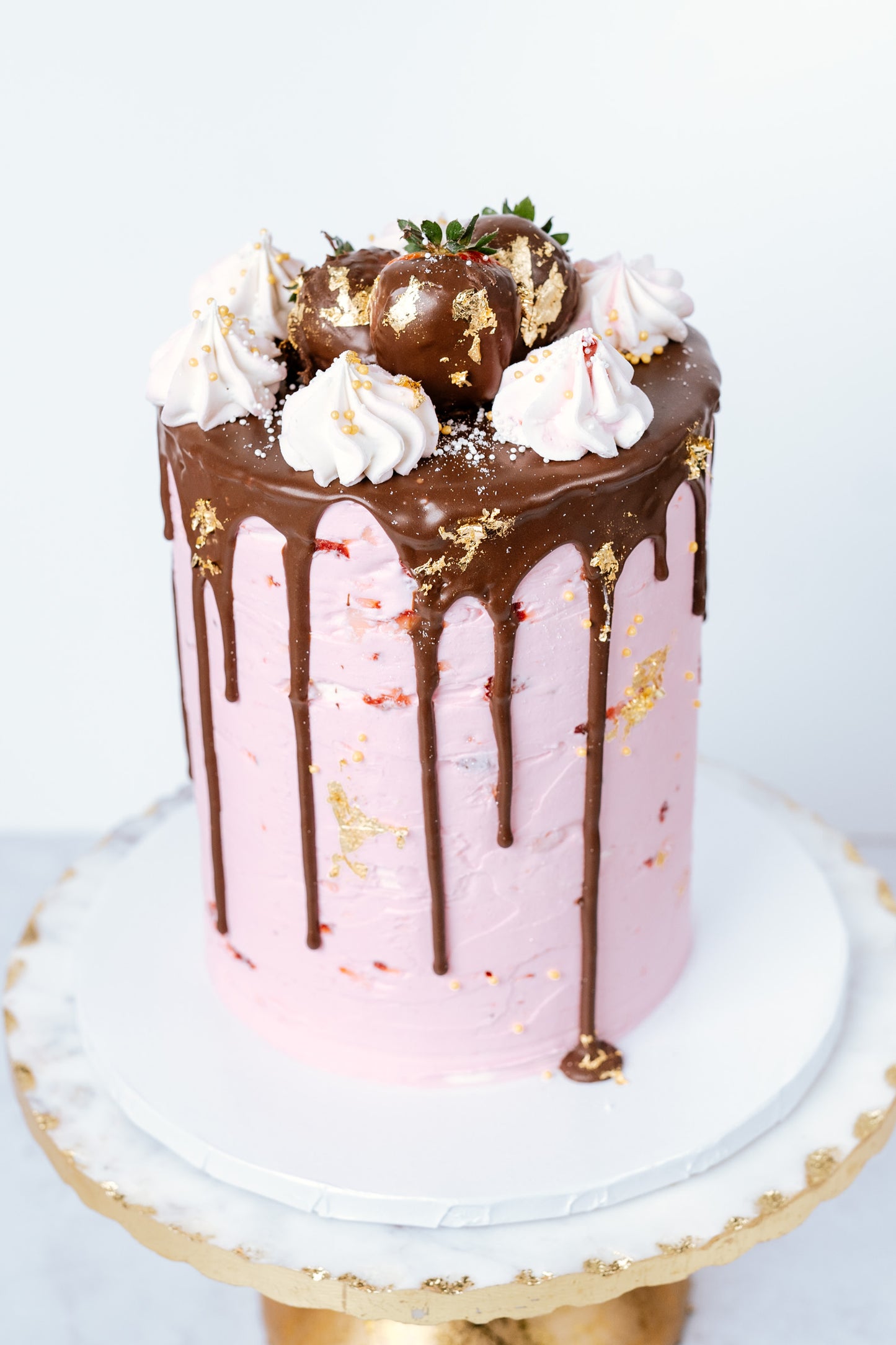 Chocolate Covered Strawberry Cake