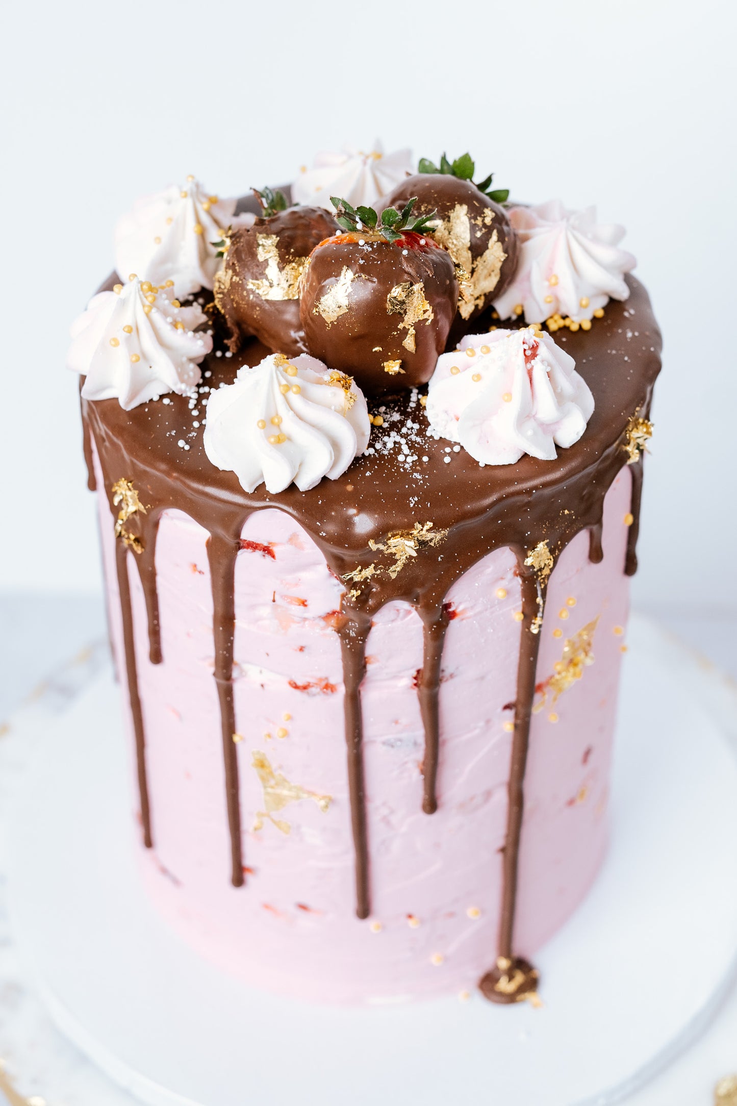 Chocolate Covered Strawberry Cake