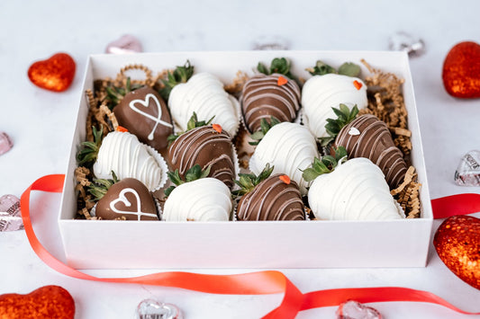 Milk/white chocolate covered strawberries collection