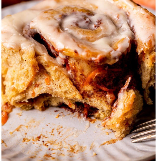 Carrot cake cinnamon roll