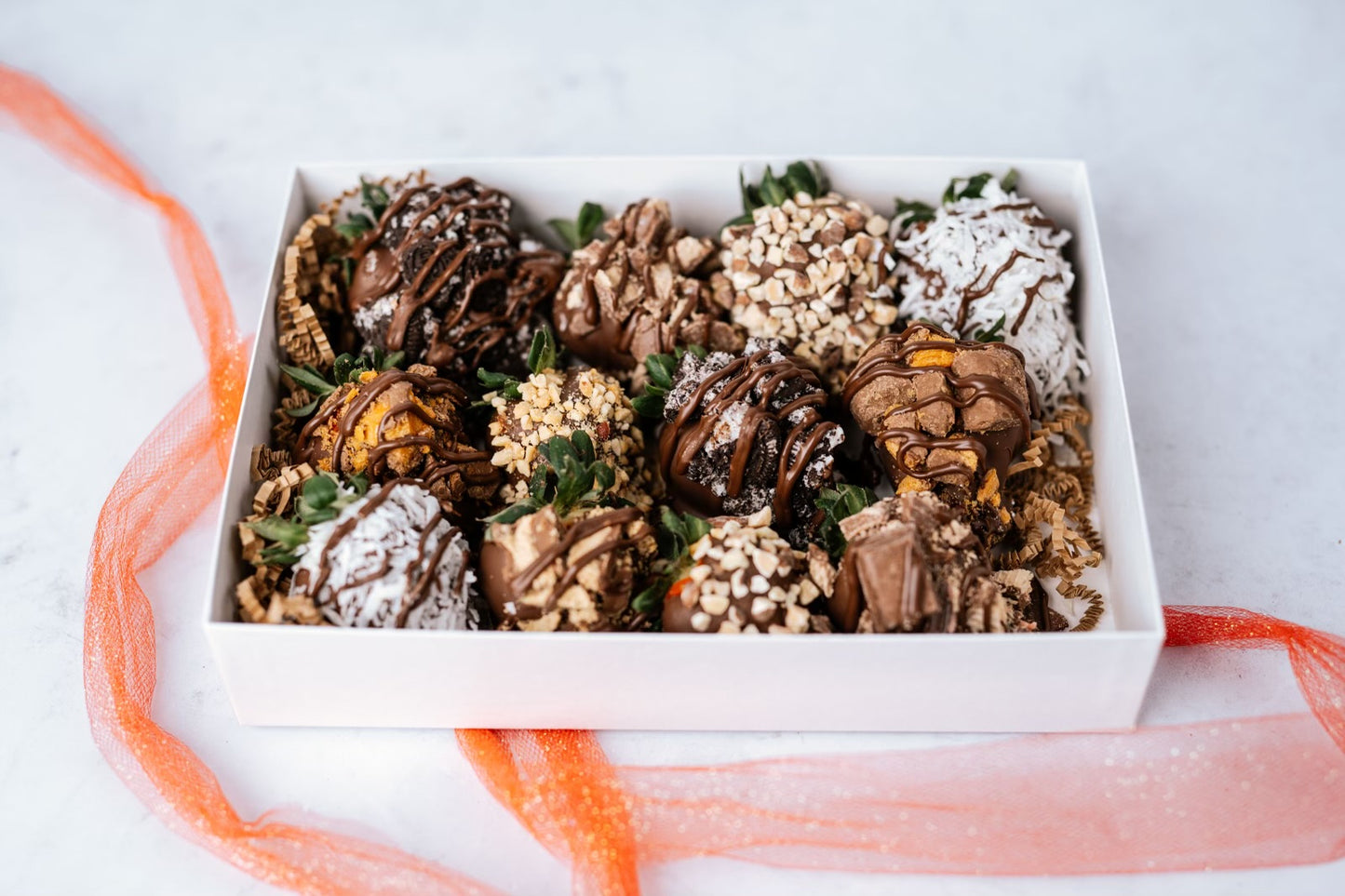 Gourmet chocolate covered strawberries collection