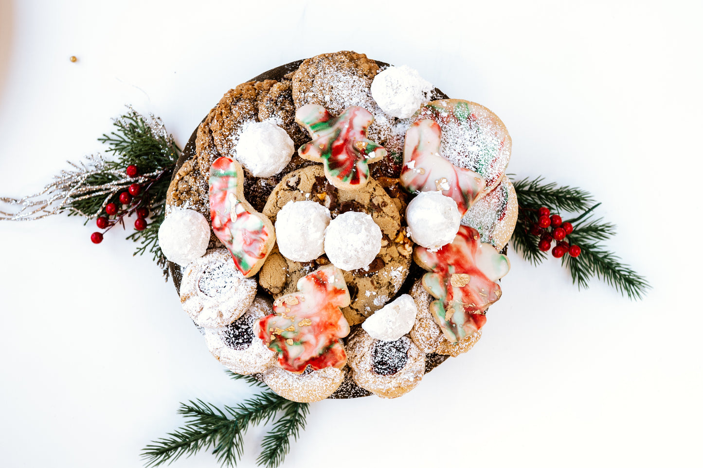 Our holiday cookie platter